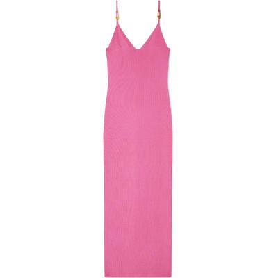 【季末优惠】VERSACE/范思哲 女士Safety Pin针织吊带迷笛连衣裙