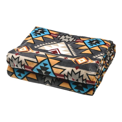 法兰绒美式咔叽纳瓦霍风格毛毯