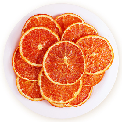 烘干红橙片香橙干泡水水果茶烘焙咖啡调酒蛋糕装饰橙子果干片商用