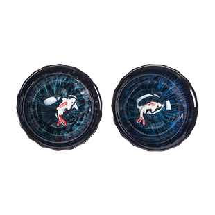 敦煌年年有鱼窑变茶具对杯礼盒博物馆文创生日礼品送长辈父亲礼物