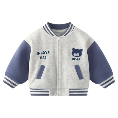 婴儿套装男宝宝加厚棒球服