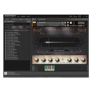 滚镲音源镲片滚奏过渡音色VSTBuzz Cymbal Rolls kontakt铙钹乐器