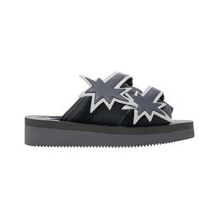 STARWALK SOLDIER SLIPPER-BLACK黑色流星魔术贴厚底鞋凉拖鞋夏季