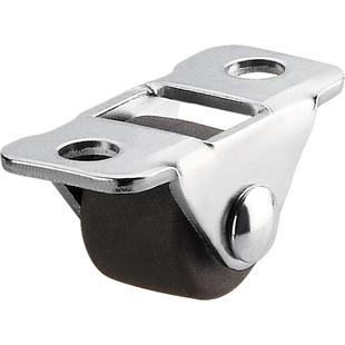 踢脚抽屉鞋柜滑轮侧边卡扣限位器超小型家具直线滚轮轱辘橡胶轮子