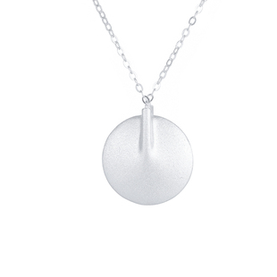 梵灵原创小众设计师款【迹白】长项链毛衣链S925纯银重工雕塑美学