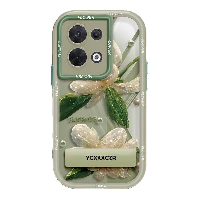 繁花如织小羊皮折叠壳适用华为novaflip手机壳pocket2新款独特好看ins风防摔保护套magicvflip女款带手链外壳