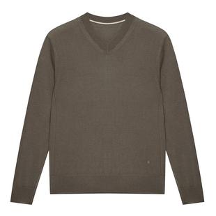 ERDOS 丝毛混纺套衫春季精纺V领男针织衫简约百搭