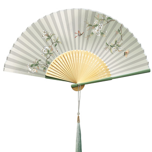 古风扇子中国风折扇新中式竹扇夏天随身便携汉服旗袍扇子拍照道具