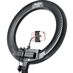 神牛LR150直播环形补光灯LED网红直播柔光灯LR180自拍美颜面光灯LR120高清美光手机支架抖音神器圆形打光灯