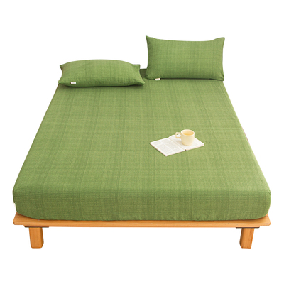 老粗布床笠单件床垫保护防尘罩