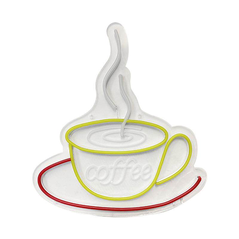 咖啡店灯牌奶茶霓虹灯发光广告牌