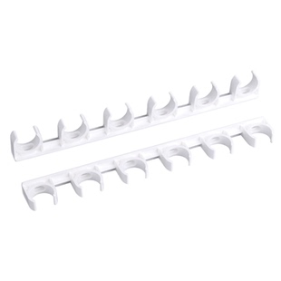 联塑PVC给水管电工塑料管固定多位管卡水管 6位连排管夹排卡迫码