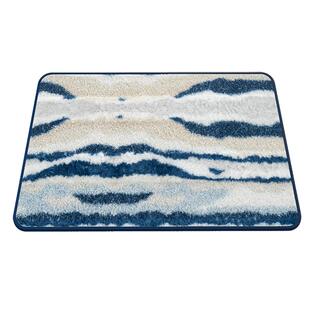 浴室地垫毛绒地毯简约卫生间门口专用脚垫厕所长毛毛毯吸水防滑垫