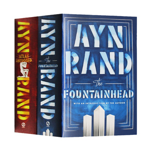 正版 源泉 阿特拉斯耸耸肩 英文原版 Ayn Rand Box Set 安兰德2本盒装 The Fountainhead 英文版进口文学小说书 进口书籍