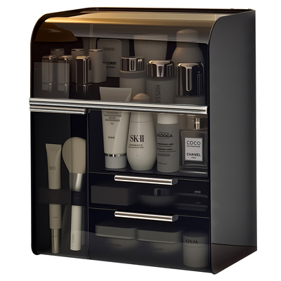 轻奢大容量防尘化妆品收纳盒