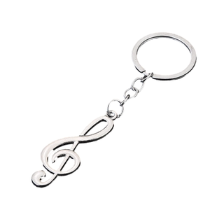 微型创意礼品个性音符金属钥匙扣广告小挂件音乐符号钥匙圈链环挂