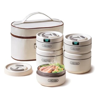 多层保温饭盒微波炉加热上班族2025新款带饭提桶便当盒不锈钢冬天