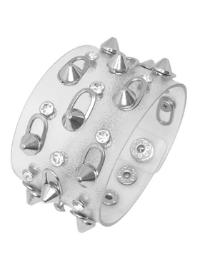 长条铁环软塑料无色瑞丽透明手链