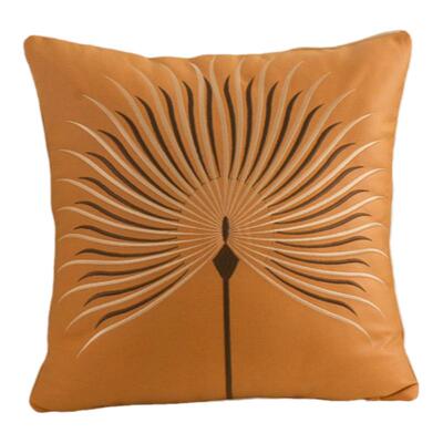 科技布刺绣领券抱枕套