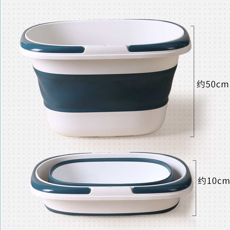 折叠水桶家用储水用大容量洗衣拖地桶子塑料手提加厚耐用洗拖把桶