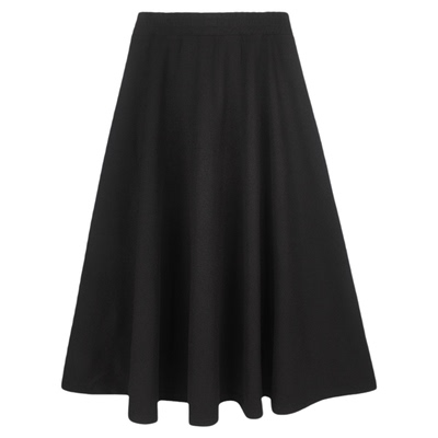 黑色半身裙女春秋中长款a字摆裙