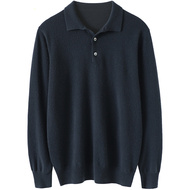 启超男士高端100%纯山羊绒衫