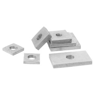 304不锈钢方形螺母四方垫片铁镀锌长方形铁方型螺丝帽方母铝型材