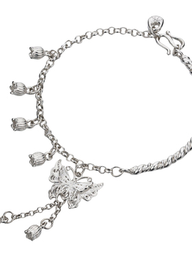 顺庆银楼S990纯银珮兰芳足银可爱