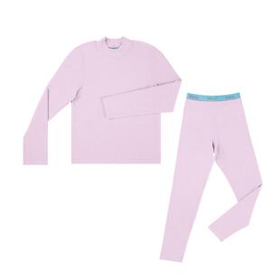 ubras旗下likeuu男女大童圆领加绒打底秋衣秋裤儿童保暖内衣套装