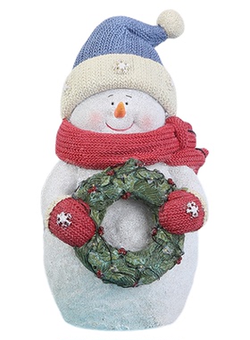 圣诞雪人发光客厅装饰摆件玩偶