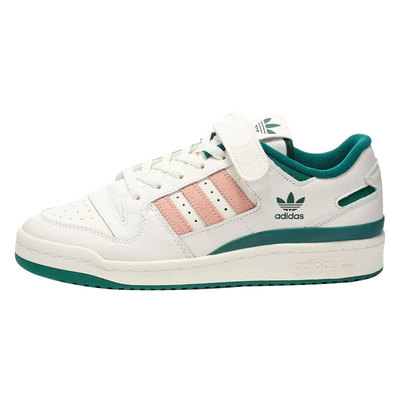 Adidas三叶草FORUM白绿粉板鞋