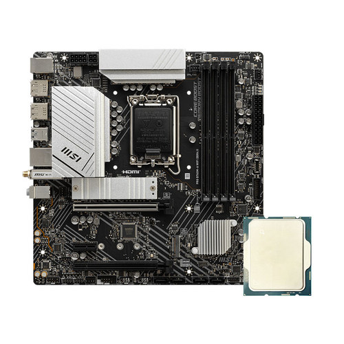 微星PRO B760M-A D4II主板搭I5 13400F/12600KF/14600KF CPU套装