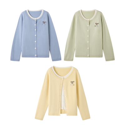 时然大码假两件针织衫