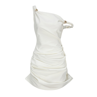 [甄选5折]NanaJacqueline吊带连衣裙钻饰微翘裙摆衬衫裙千金晚宴