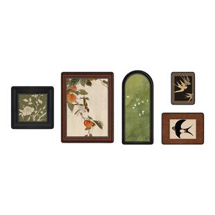 中古风挂画客厅沙发背景墙装饰画法式复古轻奢高级感壁画2026新款