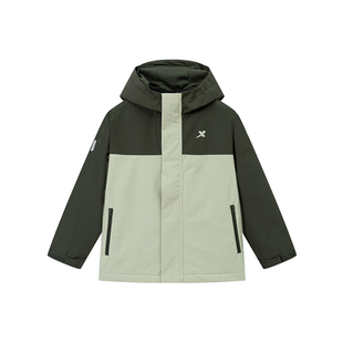 【商场同款】特步童装2026冬季新款防风外套儿童运动服男童风衣男