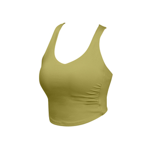 胖mm大码运动内衣女一体式褶皱显瘦文胸跑步外穿瑜伽聚拢美背背心