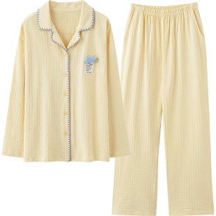 马克公主睡衣女春秋新款纯棉长袖长裤卡通公仔可爱少女家居服套装