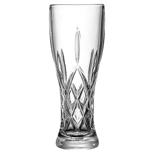 高档刻花大号玻璃啤酒杯家用创意欧式加厚精酿扎啤杯大容量500ml