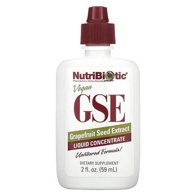 NutriBiotic GSE葡萄柚籽提取物天然免疫支持口腔消化道健康皮肤