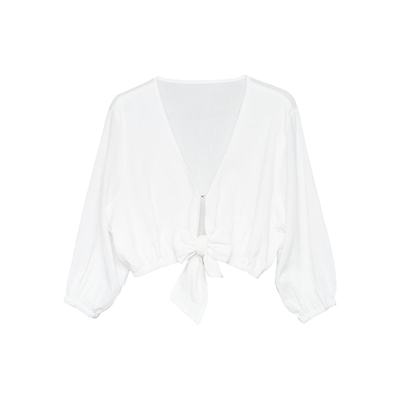 atlanticbeach白色泳衣防晒外套