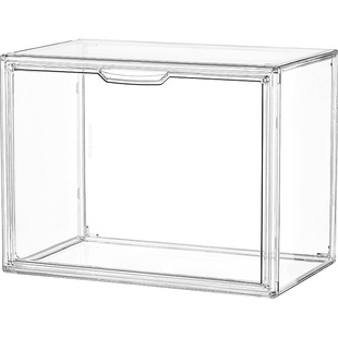 盲盒收纳展示架亚克力盒模型手办框积木娃娃泡泡透明盒子柜墙玛特