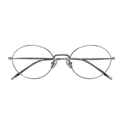 优雅女士韩系超轻钛金丝圆框眼镜