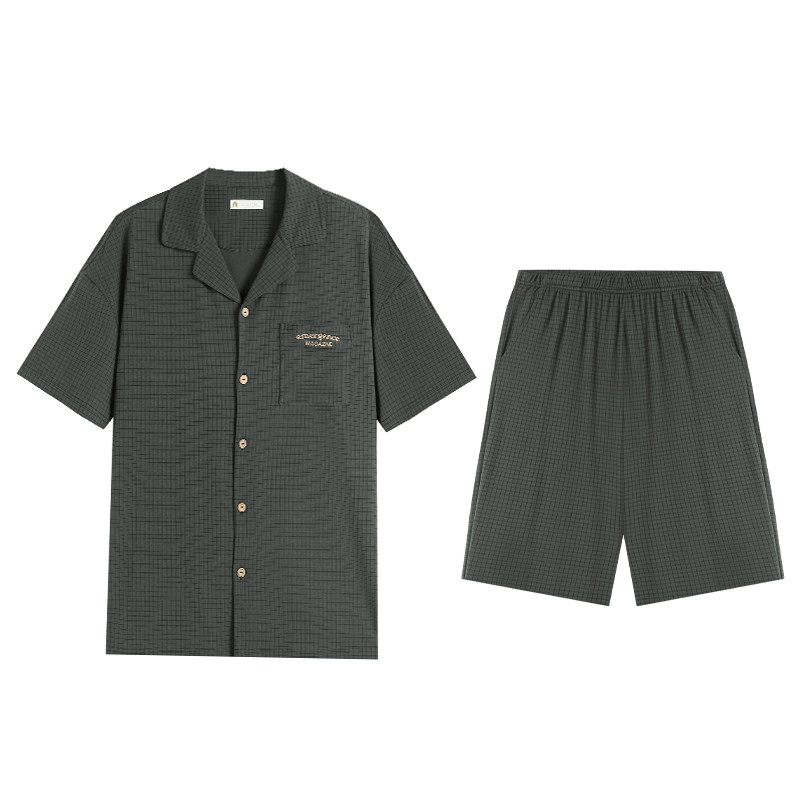夏季柔软棉情侣宽松休闲家居服