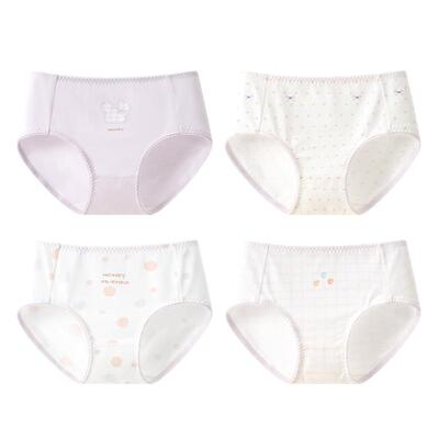 儿童内裤女童山茶花莫棉三角裤