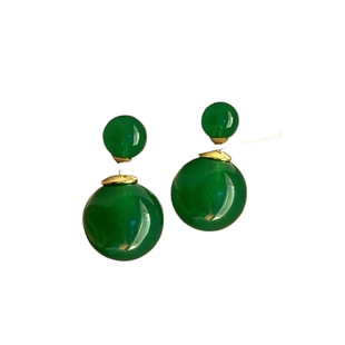 冰清玉洁！糖果色圆珠耳环！简约银针耳饰小清新耳钉高级旅行发卡