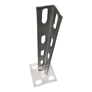 热镀锌角钢托臂支架墙面固定连接含底座支撑角钢立柱冲孔桥架直销