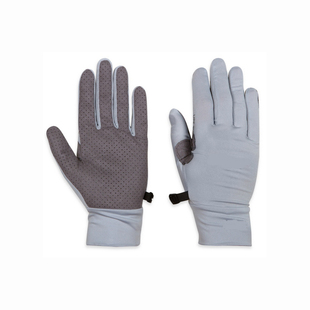 OR户外防晒50+防紫外冰丝薄款夏 防滑透气弹力可触屏全指手套黑色