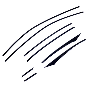 专用于广汽埃安ES改装车窗饰条 AION ES不锈钢黑武士车门框装饰条