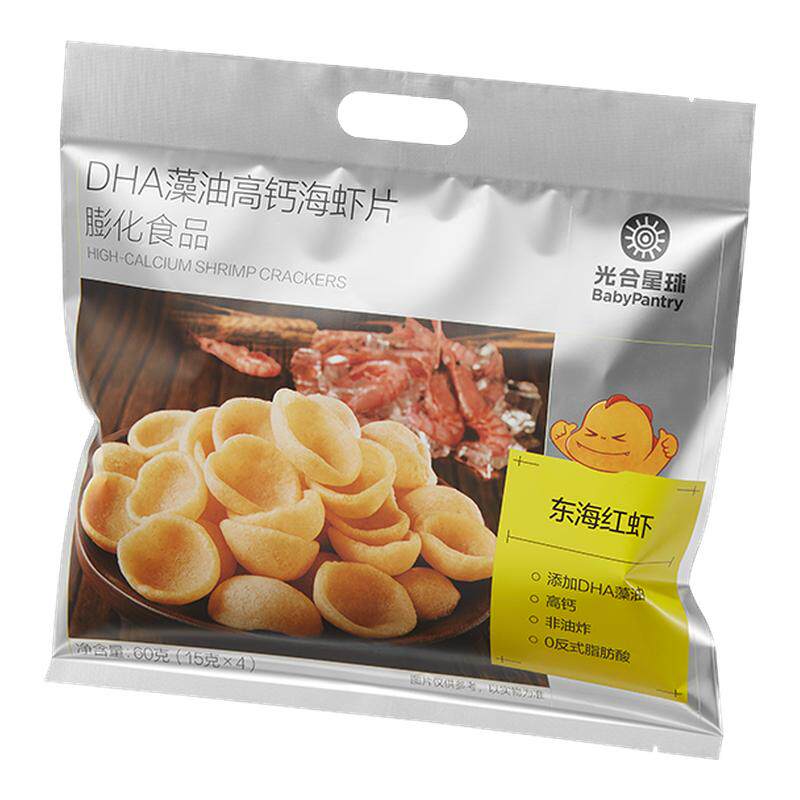 光合星球DHA高钙海虾片虾条磨宝宝饼干